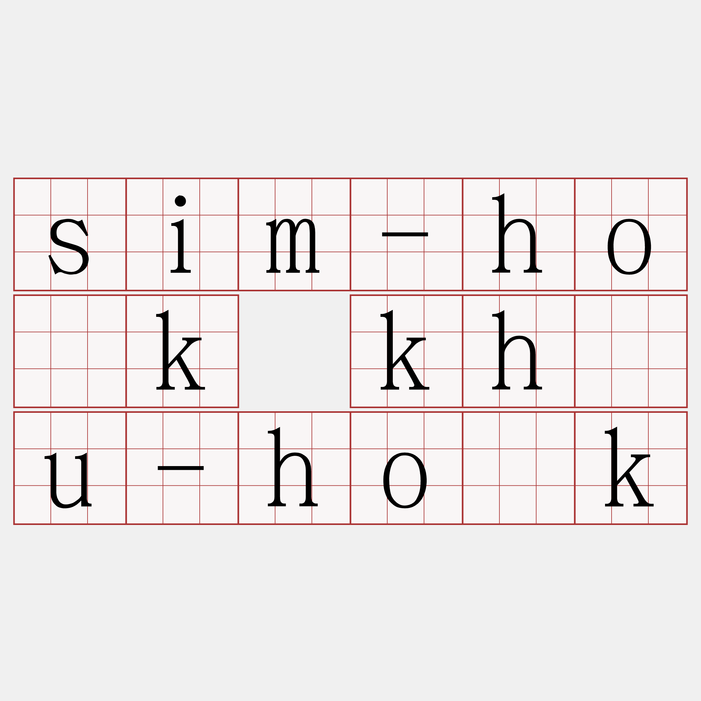 sim-ho̍k kháu-ho̍k